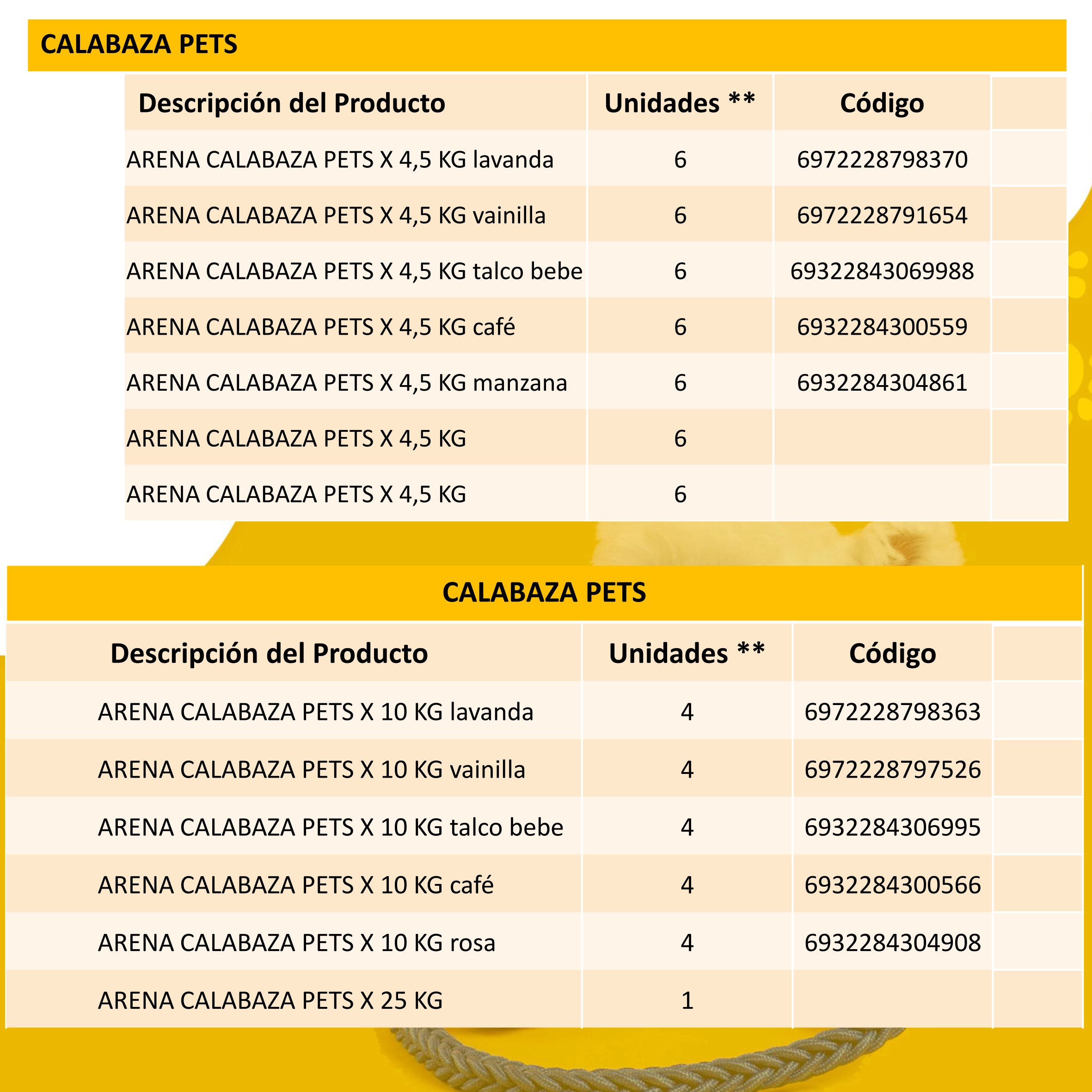 Arena calabaza - Imagen 2