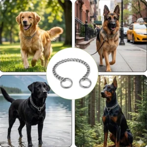 Collar de Cadena para Perros de Acero Inoxidable